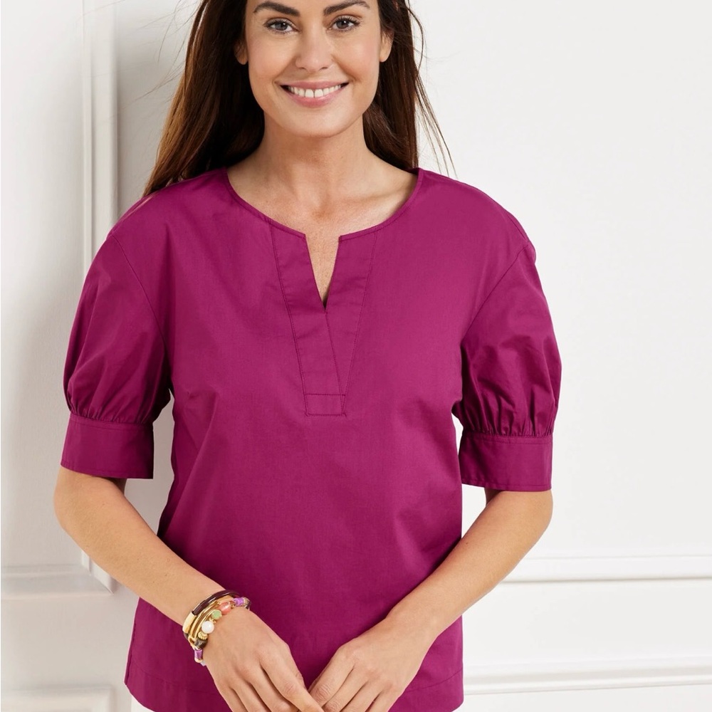 Talbots NWT Plumrose Blouse - Petite Medium